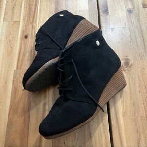Dr. Scholl’s Dynasty Black Lace-Up Ankle Booties Women’s 7.5